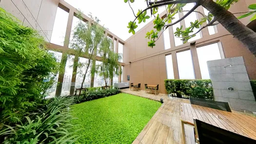 3D Walkthrough of the Communal Garden Area at The Lofts Ekkamai