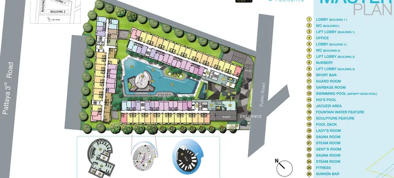 Master Plan of ซิตี้ เซ็นเตอร์ เรสซิเดนซ์ - Photo 1