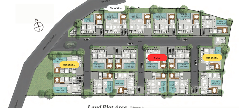 Master Plan of รุ่งทิวา ไพรเวท พูล วิลล่า - Photo 1