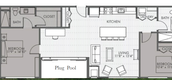 Unit Floor Plans of Alice Penthouse at Cherngtalay