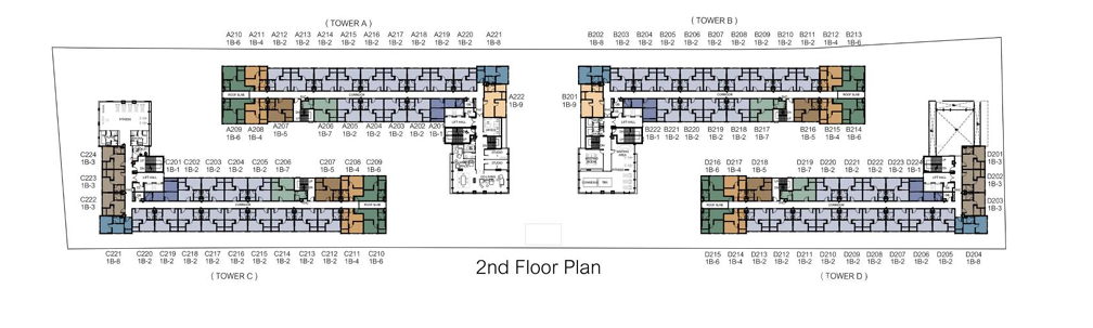 Building Floor Plan of ซีรอคโค บางนา 36 - ชั้น 2