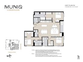 3 Bedroom Apartment for sale at Muniq Langsuan, Lumphini