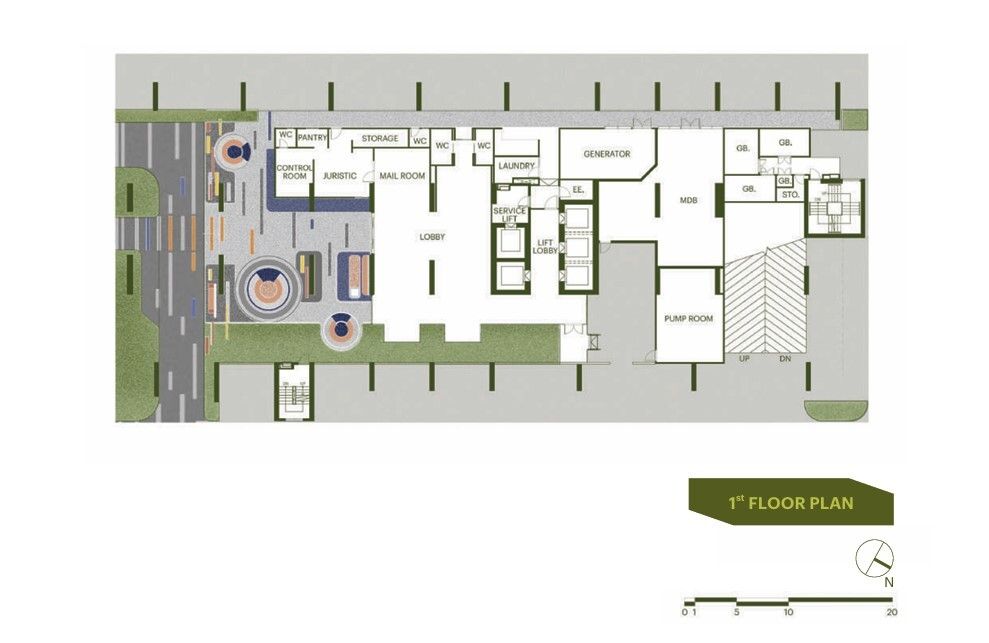 Building Floor Plan of เดอะ เบส วงศ์สว่าง - ชั้น 1