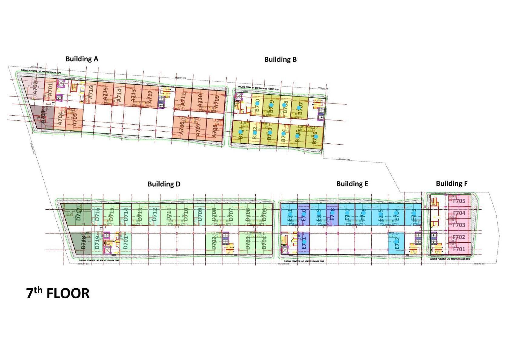 Building Floor Plan of ซัน ฮิลส์ ลายัน ภูเก็ต - ชั้น 7