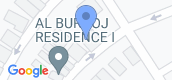 عرض الخريطة of Al Burooj Residence VII