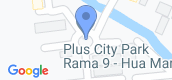 Map View of Plus City Park Rama 9-Hua Mark 