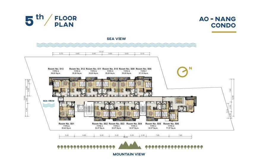 Building Floor Plan of เดอะ ร็อคโค อ่าวนาง กระบี่ - ชั้น 4