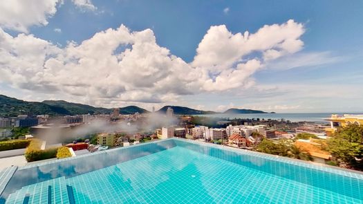 3D视图 of the Communal Pool at The Unity Patong