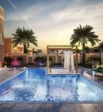 在迪拜享受私人泳池