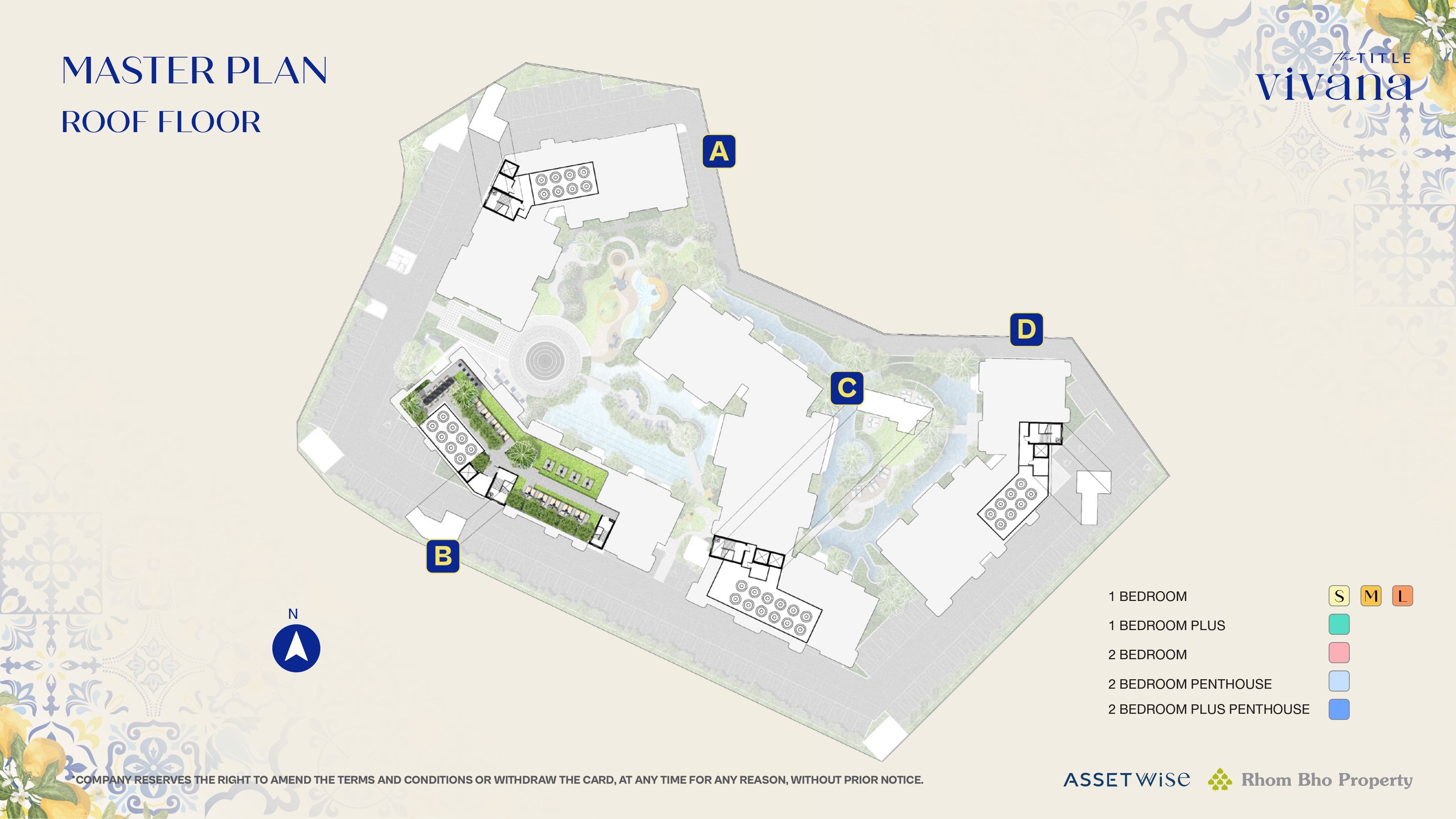 Building Floor Plan of เดอะ ไทเทิล วิวานา กมลา - ชั้น ชั้นดาดฟ้า