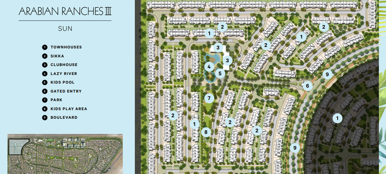 Master Plan of Sun-Arabian Ranches III - Photo 3