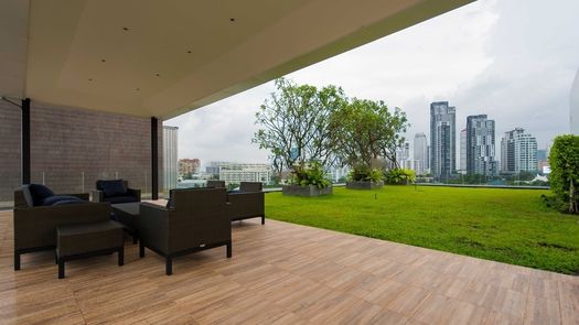 3D视图 of the Communal Garden Area at La Citta Thonglor 8