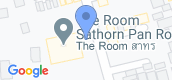 Map View of The Room Sathorn-TanonPun