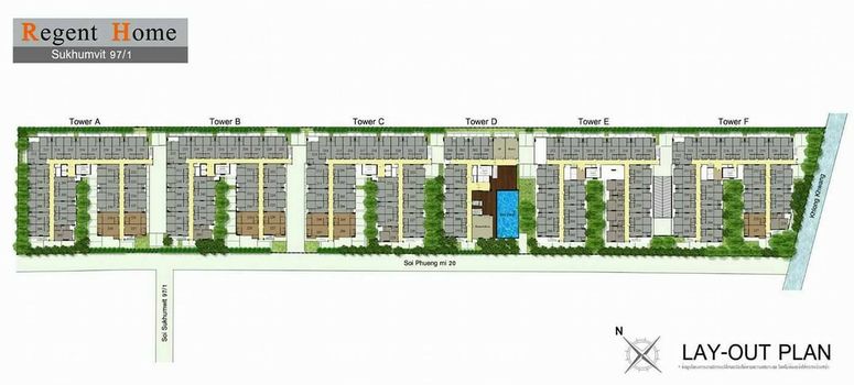 Master Plan of รีเจ้นท์ โฮม สุขุมวิท 97/1 - Photo 1