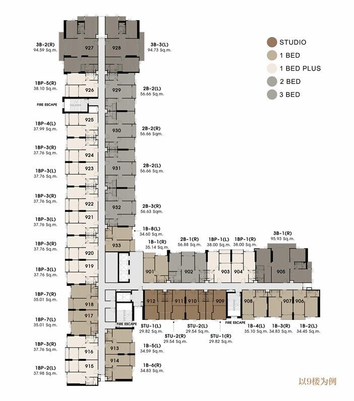 Building Floor Plan of แอสตร้า อินฟินิท - ชั้น 3