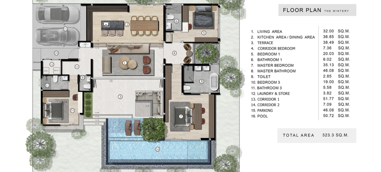 Master Plan of วินเทอร์รี่ บาย ซีซั่น ลักชัวรี่ วิลล่า - Photo 1