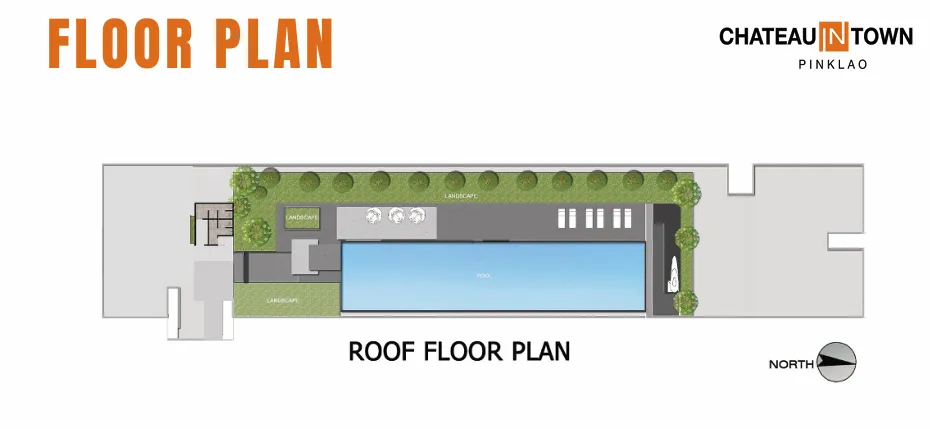 Building Floor Plan of ชาโตลว์ อินทาวน์ ปิ่นเกล้า - ชั้น ชั้นดาดฟ้า