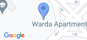 मैप व्यू of Warda Apartments 1A