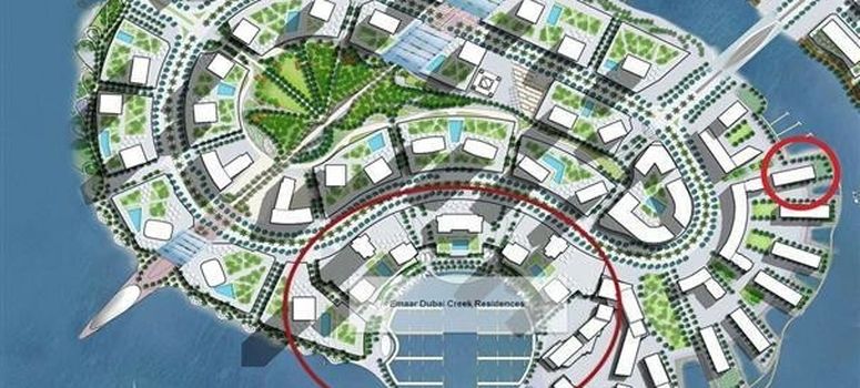 Master Plan of Dubai Creek Residence Tower 3 North - Photo 1