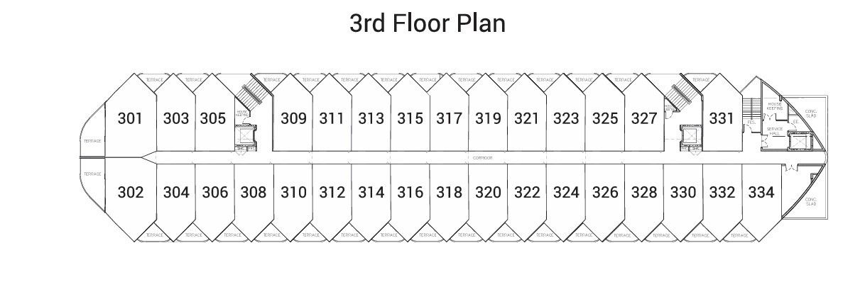 Building Floor Plan of ซเล มิโอ บูติค โฮเทล แอนด์ เวลเนส - ชั้น 3