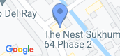 Map View of The Nest Sukhumvit 64