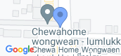 ทำเลที่ตั้ง of Chewa Home Wongwaen - Lamlukka