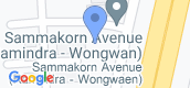 Map View of Sammakorn Avenue Ramintra-Wongwaen