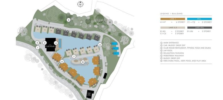 Master Plan of เอ็มแกลเลอรี เรสซิเดนซ์, มอนท์เอซัวร์ เลคไซด์ - Photo 1