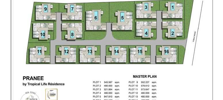 Master Plan of PRANEE by Tropical Life Residence - Photo 1