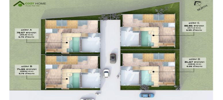 Master Plan of COZY HOME Private Pool Villa Chiang Mai - Photo 1