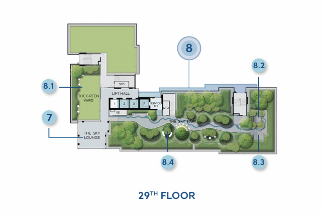 Building Floor Plan of แอสไพร์ วิภา วิคตอรี่ - ชั้น 29
