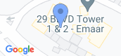 Map View of 29 Burj Boulevard 