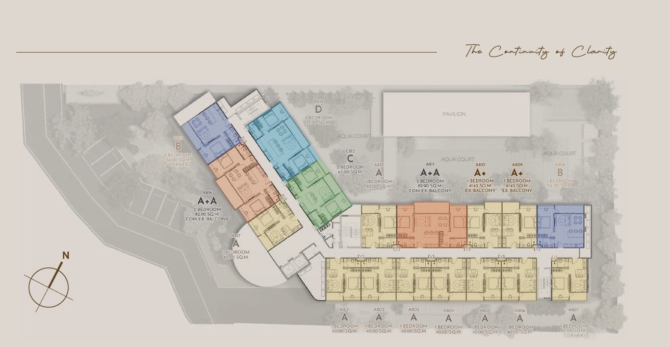 Building Floor Plan of เซลีน วงศ์อมาตย์ - ชั้น 8
