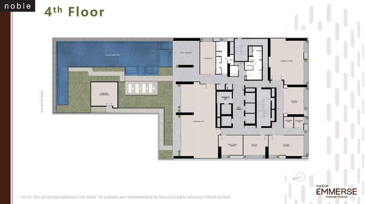 Building Floor Plan of โนเบิล เอ็มเมอร์ส พร้อมพงษ์ - ชั้น 4