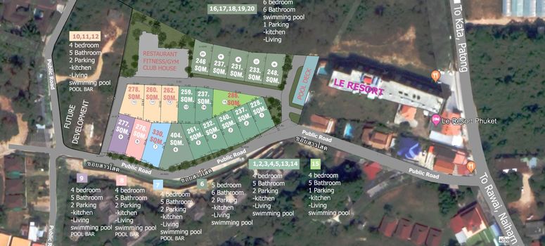 Master Plan of เลอ วิลล่า & เรซิเดนซ์ - Photo 1