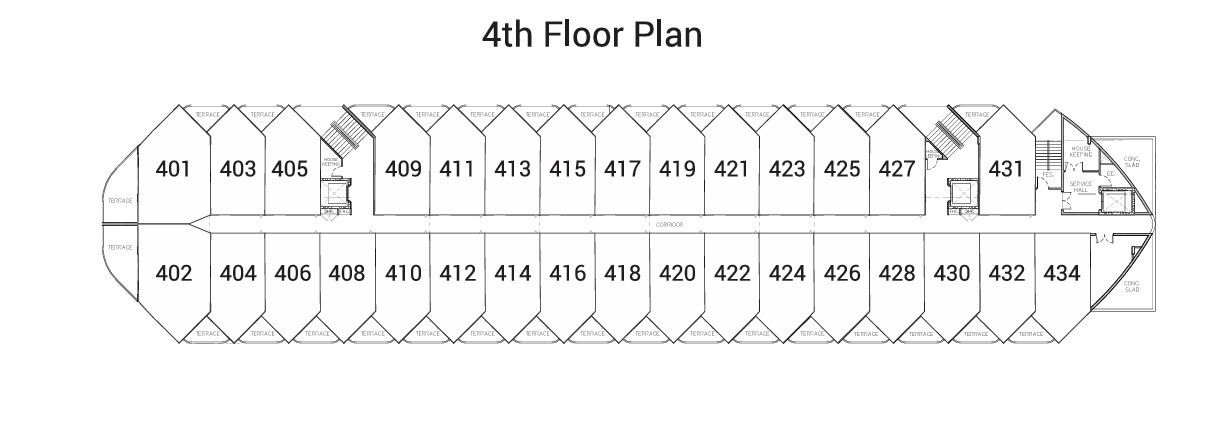 Building Floor Plan of ซเล มิโอ บูติค โฮเทล แอนด์ เวลเนส - ชั้น 4