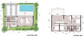 Unit Floor Plans of Hivery Pool Villa 1