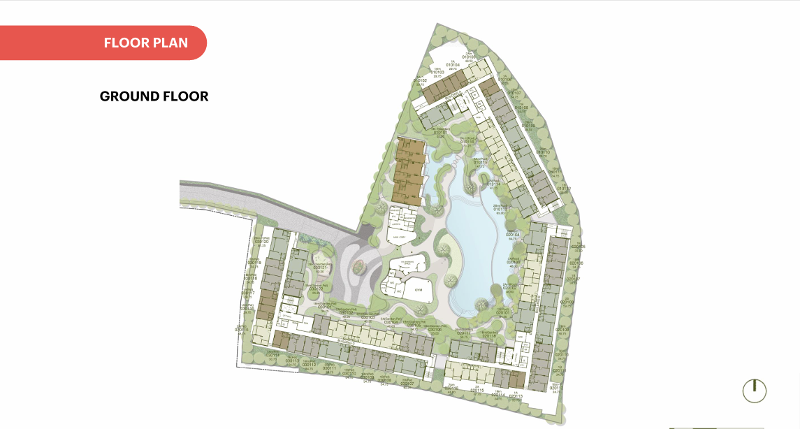 Building Floor Plan of เรียอา บาย แสนสิริ - ชั้น 1