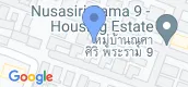 地图概览 of Nusasiri Rama 9-Wongwaen
