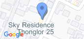 Map View of Sky Residence Thonglor 25