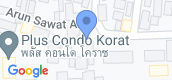 Map View of Plus Condo Korat