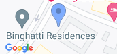 地图概览 of Binghatti Apartments