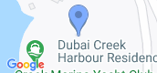Map View of Dubai Creek Residence - South Towers