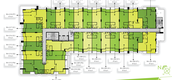 Планы этажей здания of Punna Residence Oasis 1