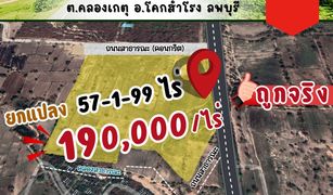 Земельный участок, N/A на продажу в Khlong Ket, Lop Buri 