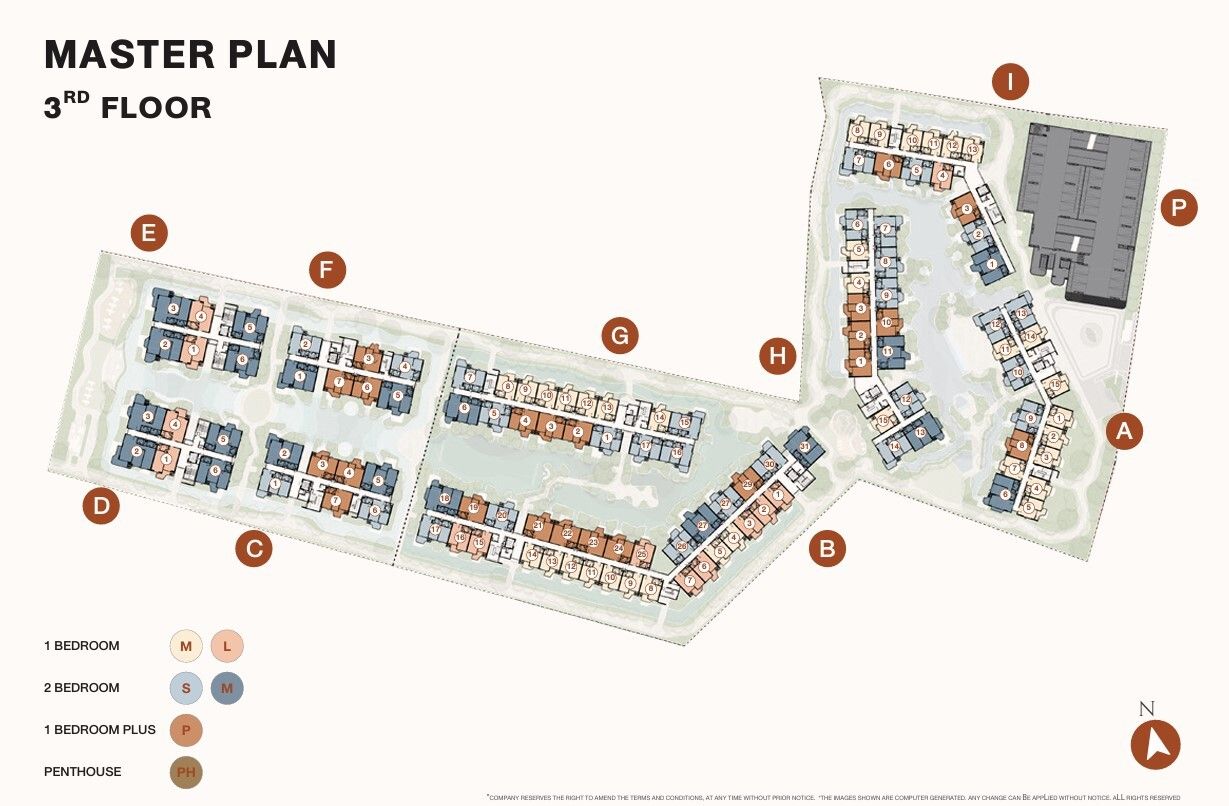 Building Floor Plan of เดอะ ไทเทิล บัลโคนี - ชั้น 3