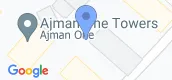 地图概览 of Ajman One Towers