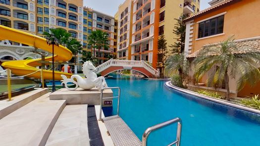 3D视图 of the Communal Pool at Venetian Signature Condo Resort Pattaya