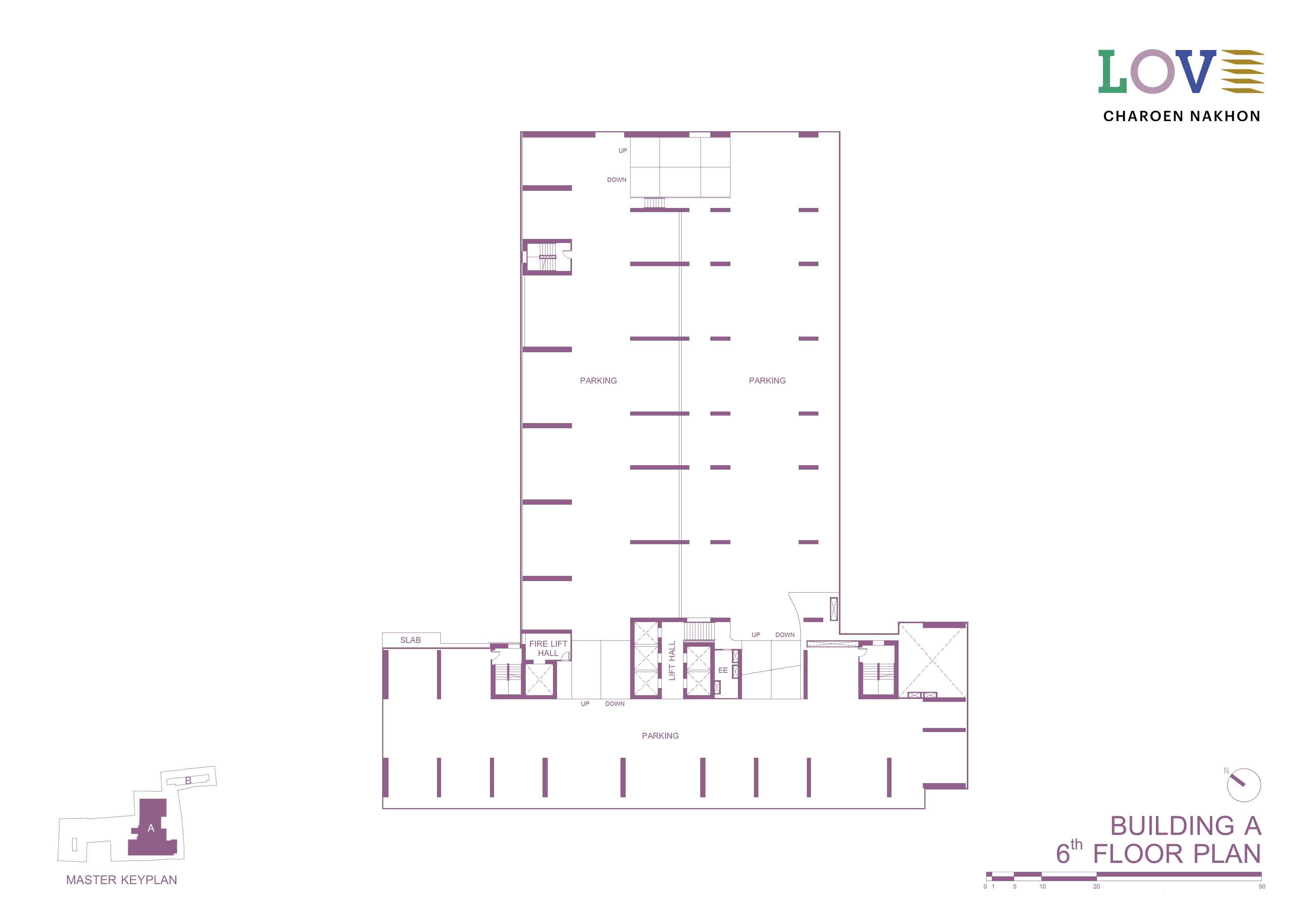 Building Floor Plan of เลิฟ เจริญนคร - ชั้น 6
