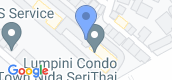 Map View of Lumpini Condo Town Nida - Serithai